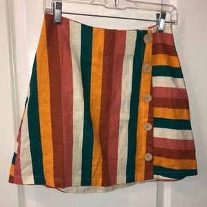 Vestique linen skirt